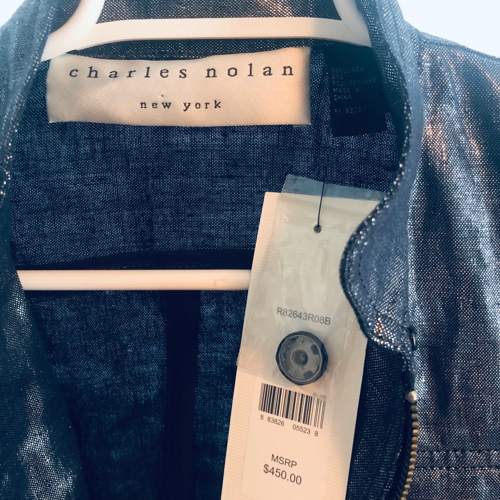 Charles Nolan Metallic, 97% linen, metallic jacket